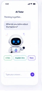 AI tutor screen
